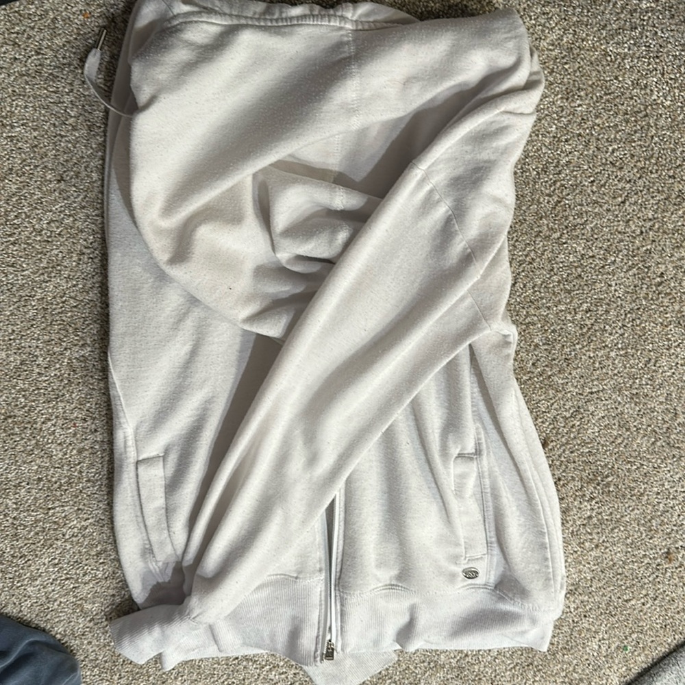 Worn Once White zip up
